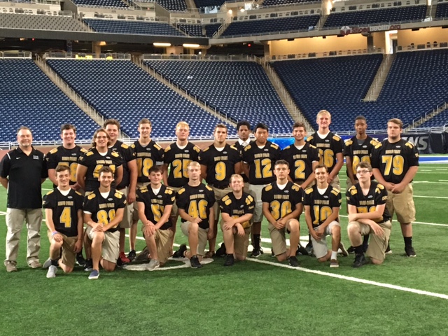 BFC Football at Ford Field for the 2016 CHSL Rosary Rally