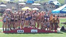 4x800 (Kaitlyn Lutz, Morgan Morton, Ashley Anderson and Jada Wilson - 8th place) - new school record and state qualifier