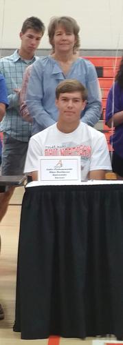Luke Fickenworth signing to play Soccer at Ohio Northern University
