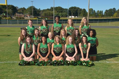 2015-16 Varsity Football Cheerleading Team