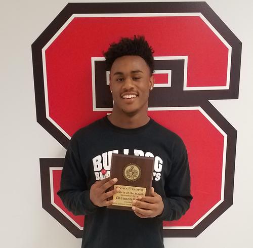 Senior Football Player Channon Ross was named Crown Trophy Athlete of the Month for November!