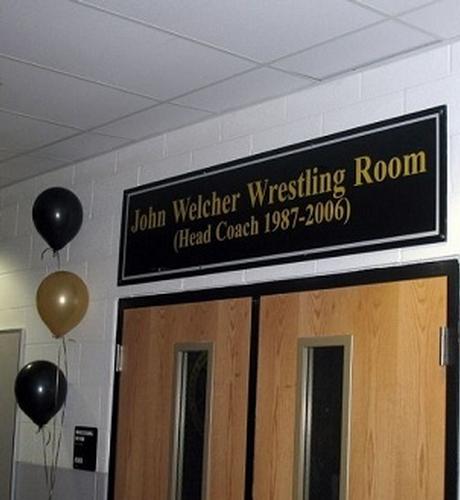 John Welcher Wrestling Room
This room includes the “PVI Wrestling Wall of Champions” 
A man of principle, Coach Welcher was known for his impeccable integrity, strong discipline and tireless work ethic. 