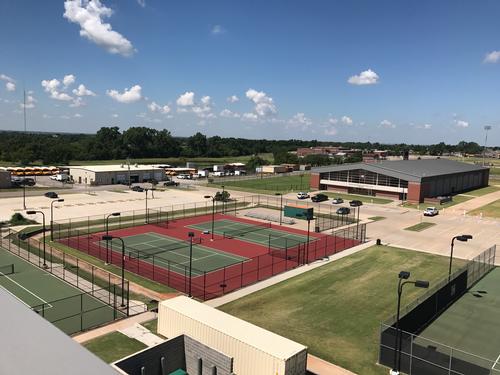 Tennis Courts (Wellness Center in background)