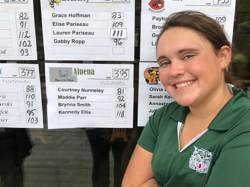 Courtney Nunneley fires an 81 to tie for 1st!