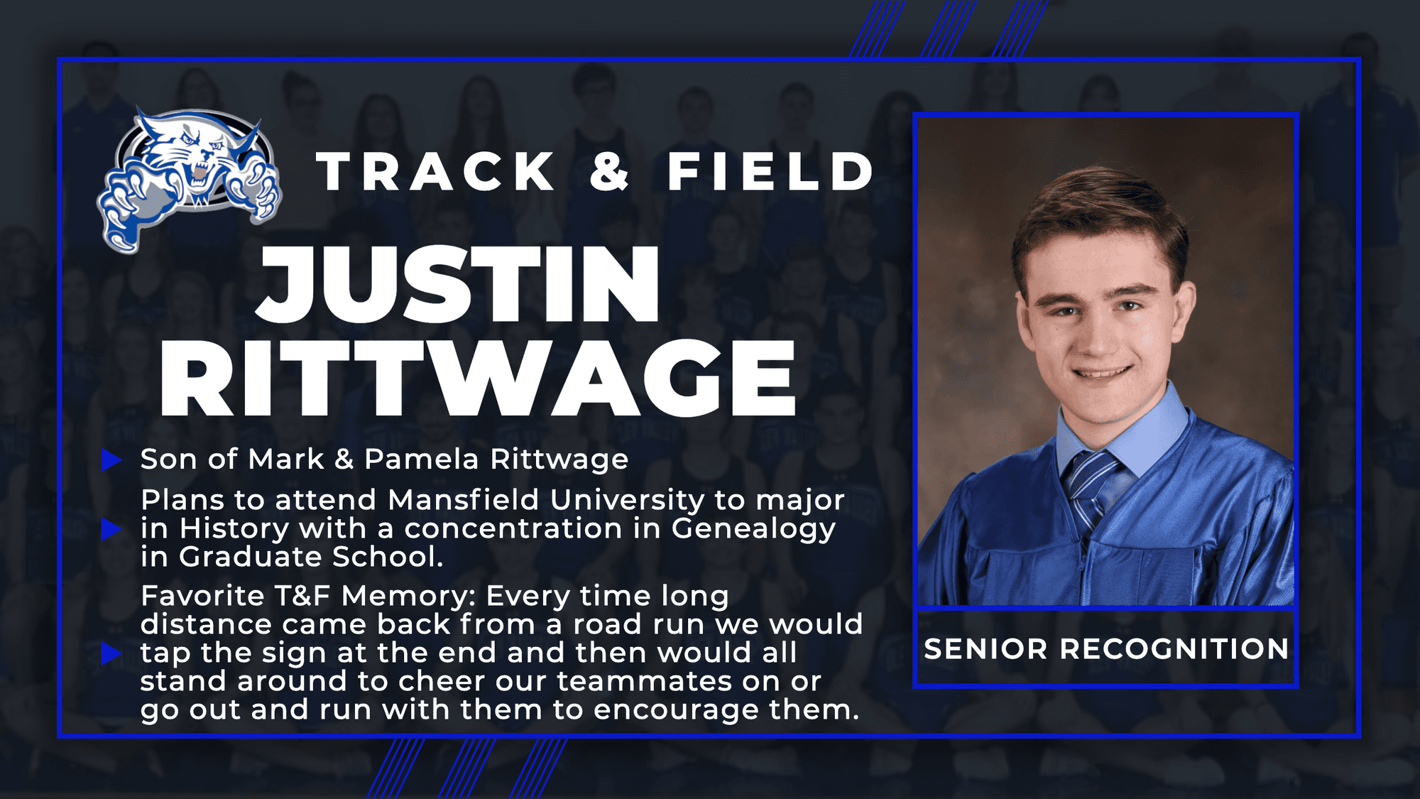 Justin Rittwage, Track & Field