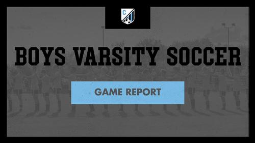 Boys Varsity Soccer Game Report